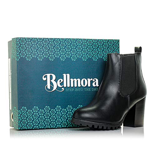 Payton-05 Womens Chelsea Boot Side Zip Elastic Panel Chunky Heel Ankle Bootie 6