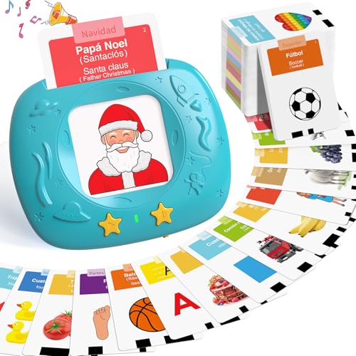HOMESTEC Tarjetas Sonoras Juguetes Educativos Niños 2 3 4 5 6 Años, Azul
