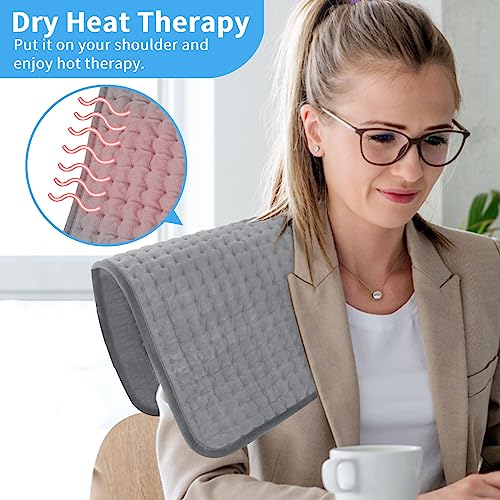 image for Attmu Electric Heating Pad for Back Shoulder Neak Waist Pain, 12''x24'