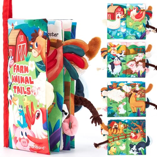 hahaland Baby Spielzeug ab 3 6 Monate Babybuch mit Bauernhof Thema,...