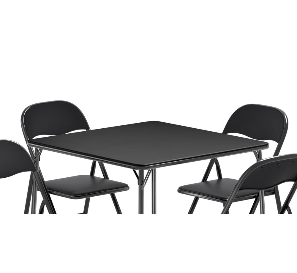 Amazon.com: VECELO Folding Card Table and Chair Set of 5 Foldable