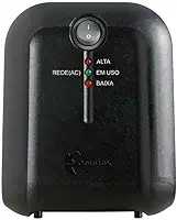 Estabilizador Coletek ES-2000VA Preto, Tensão nominal de entrada 115/220V bivolt automático e Tensão nominal de saída mono 115V, 5 Tomadas Padrão NBR 14136 Frequência 60Hz