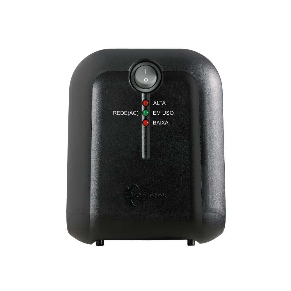 Estabilizador Coletek ES-1500VA Preto, Tensão nominal de entrada 115/220V bivolt
