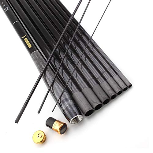 ZYYUJ 鯉釣り用カーボンファイバー折りたたみ釣り竿 6.3m