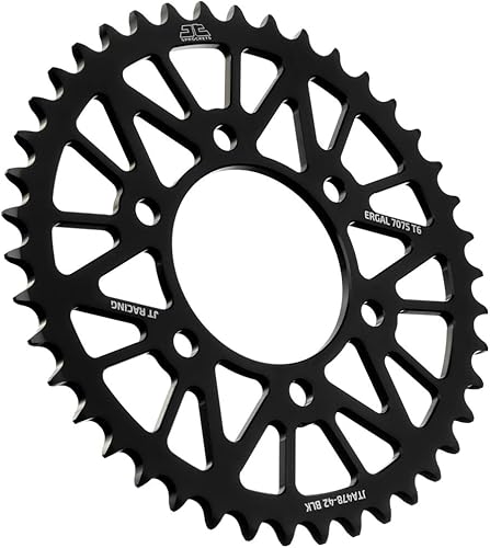 JT Sprockets JTA478.42BLK Negro Racelite anodizado aluminio 7075 T6 piñón trasero, solo