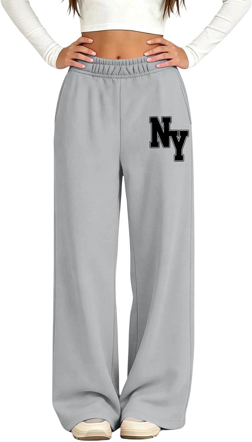 Boys Sweatpants Open Bottom Baggy Pants for Kids Athletic Joggers