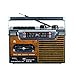 LETTORE STEREO CASSETTE MUSICASSETTE RADIO REGISTRATORE USB + SD VINTAGE LETTORE PORTATILE ANNI 80 AUDIOCASSETTA - DISCORAMA® immagine