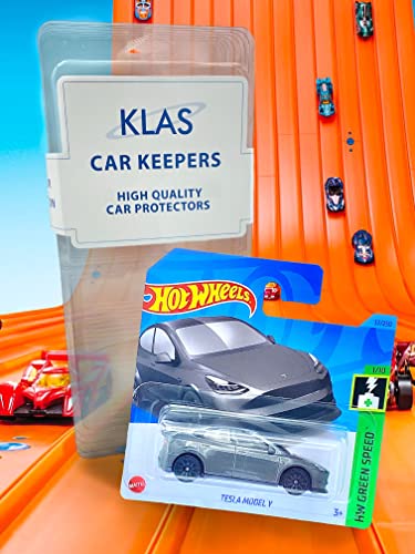 Hot Wheels Tesla Model Y (Dark Metallic Silver) 1/10 HW Green Speed, 2023-37/250(Short Card) - Image 2