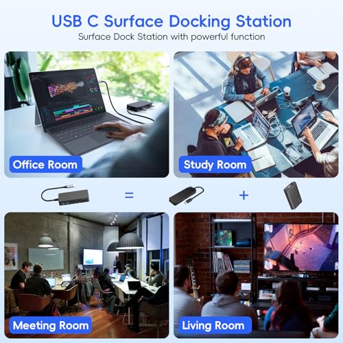 USB-C Docking Station Triple Monitor Support