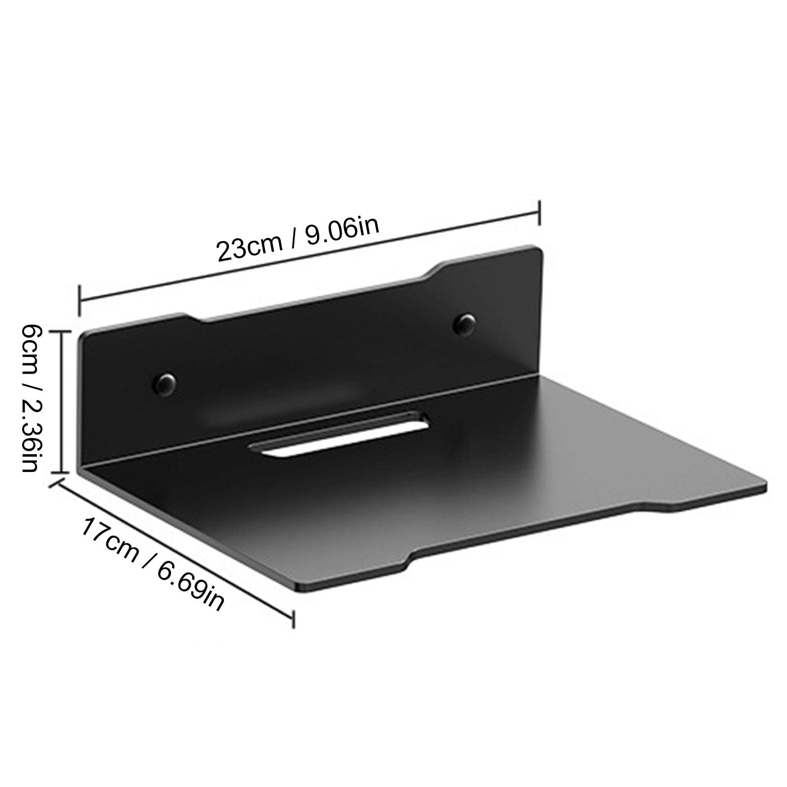 Mensola da parete per fotocamera, supporto da parete in metallo per TV Box, proiettore, lettore DVD, elegante soluzione di archiviazione per casa e ufficio, design salvaspazio