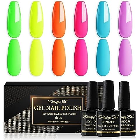 Shining She Neon Gel Nail Polish Set Cover