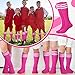 Panitay Sport Accessories Softball Soccer Socks Glitter Eye Black Stickers for Sports Youth Women Adult Cheer Supplies(12 Pcs,Pink, White)