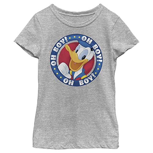 T-shirt fille Disney Oh Boy Donald haut manches courtes rose