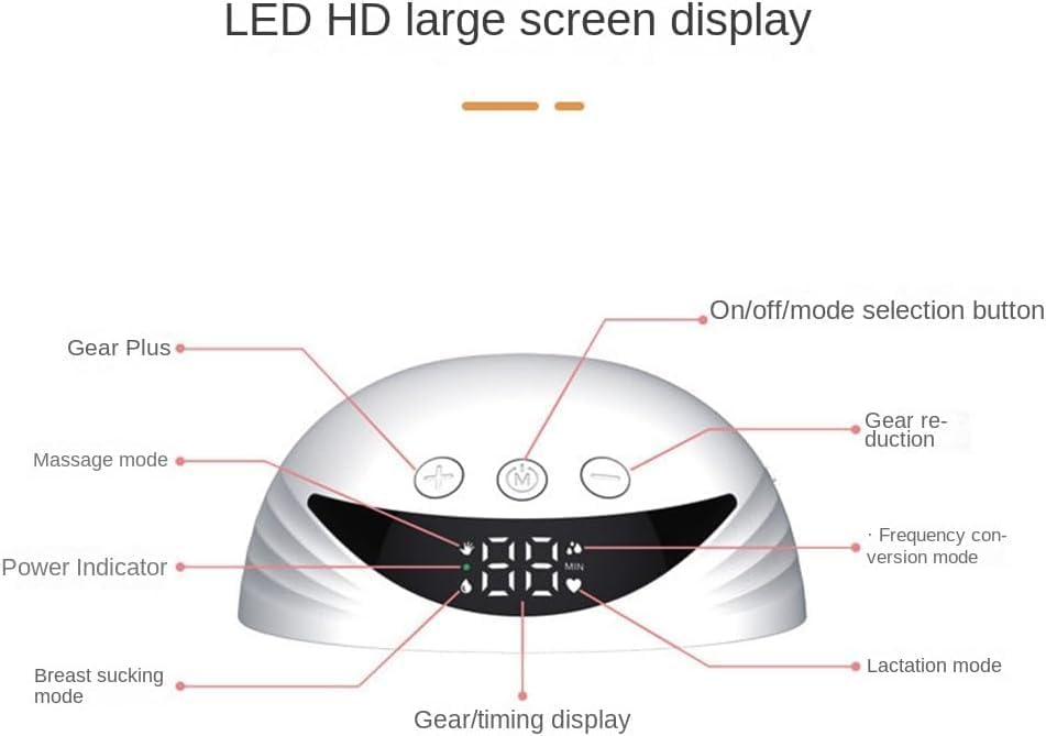 Wearable Breast Pump, 2 Pcs on The go Portable 4 Modes & 12 Suction Levels, BPA Free, Hospital Grade Painless Electric Breastfeeding Pump