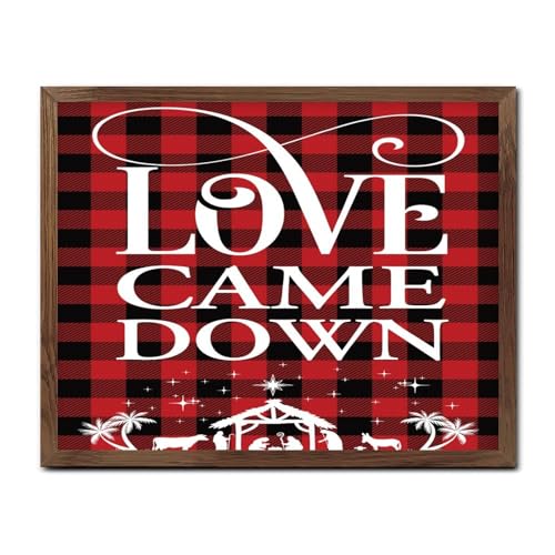 Plaque en bois Love Came Down pour habiller un mur vide et personnaliser une pièce