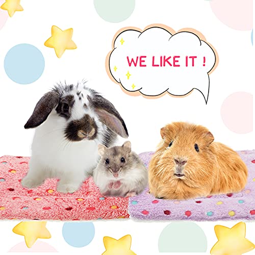 image for Jetec 3 Pcs Bunny Guinea Pig Beds Soft Bunny Mats Warm Guinea Pig Mat 