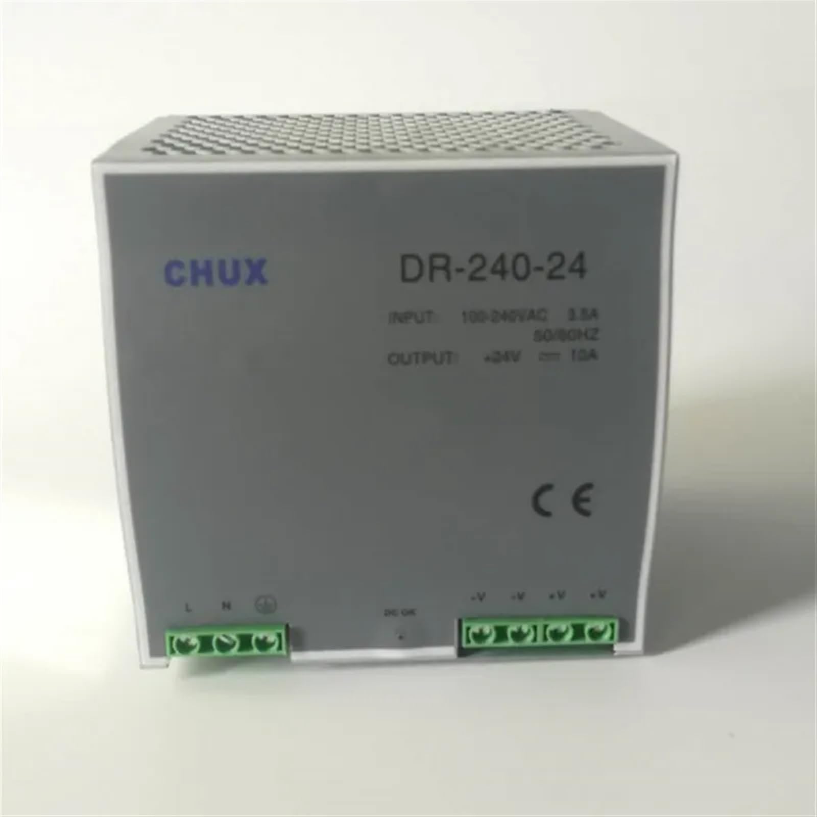 Alimentation de Commutation sur Rail DIN 240w 24V 10A, Sortie Unique, entrée AC/DC SMPS DR240w-24v, adaptée aux lumières LED de vidéosurveillance CNC