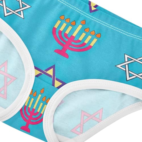 Colorful Candles Stars Blue Cute Panties Girl Girls Underwear Toddler Cotton Florals Underpants Briefs 2t4