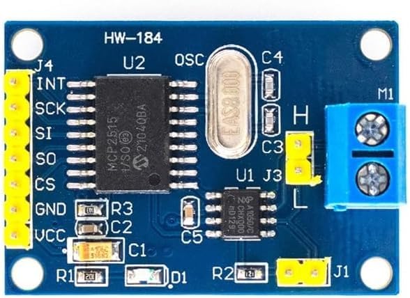 MCP2515 CAN Bus Module with TJA1050 Transceiver and SPI Interface, 5V Power, 8MHz Crystal Oscillator, 120Ω Resistor, Compatible with UNO Rduino for Automotive and Embedded Systems-image-31