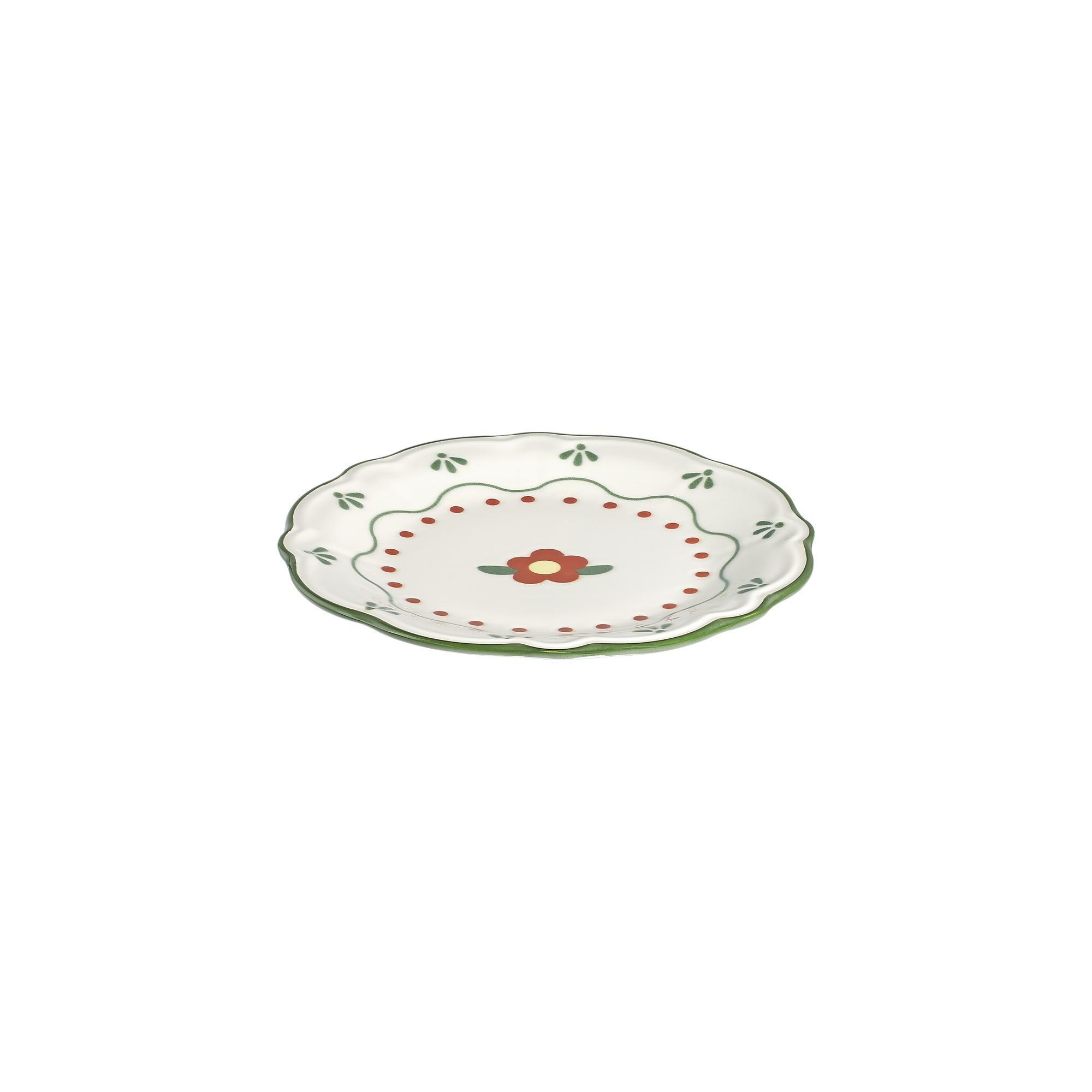 Elegancki 24-częściowy zestaw naczyń, 100% porcelana | Zawiera talerze do serwowania, talerze obiadowe, talerze deserowe i miski, idealny dla gości