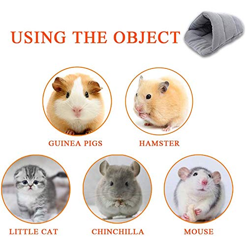 Zacht warm caviabed, zacht fleece caviabed, dik fleece klein huisdiernest gezellige schuilplaats kussen, hamster bed… - Image 3