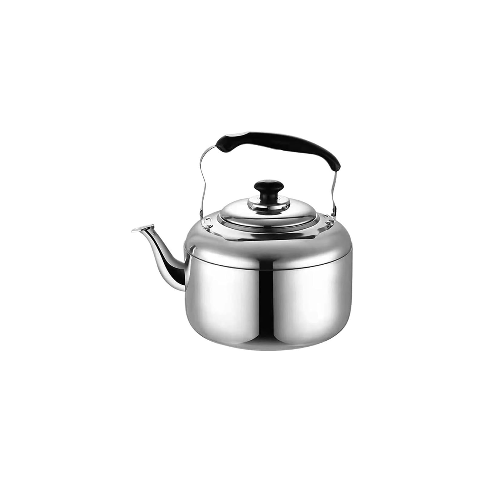 FGJsfhrDTU Tea Kettle Stovetop, 304 Stainless Steel Whistling Camping Teapot, Gas Hob Kitchen Pot(3l)