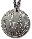 Shire Post Mint Valar Morghulis Necklace - Stainless Steel Coin on Gunmetal Chain