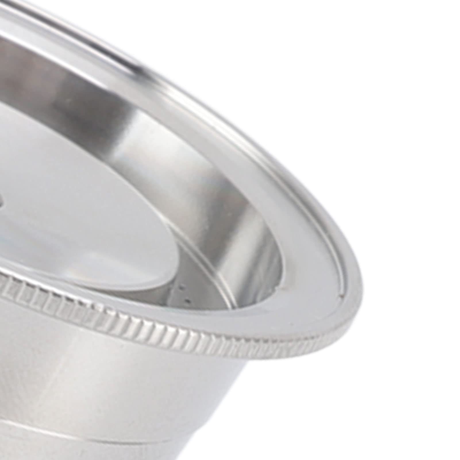 Cápsula de café rellenable de acero inoxidable para, taza de filtro reutilizable con sello de silicona, compatible con las máquinas VertuoPlus y