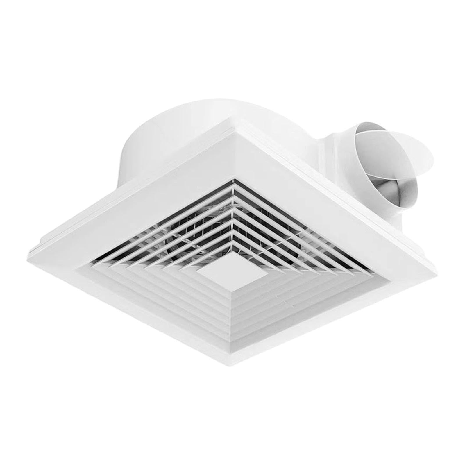 Ventilatore Da Bagno, Facile Installazione, Silenzioso, Compatto, Versatile per Doccia, Officina, Cucina, Bagno, Magazzini, 10 Inch