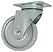 RWM Casters VersaTrac 27 Series Plate Caster, Swivel, Cast Iron Wheel, Plain Bearing, 300 lbs Capacity, 5" Wheel Dia, 1-1/4" Wheel Width, 6-5/16" Mount Height, 3-3/4" Plate Length, 2-5/8" Plate Width