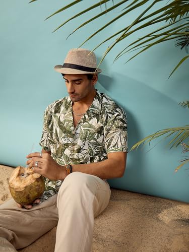 Image of MASCLN Sassafras Men's Printed Relaxed Fit Shirt