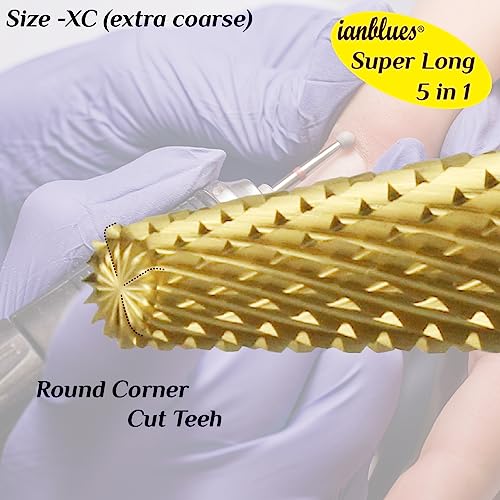 5 en 1 Broca para Taladro de Uñas Super Larga miniatura 3