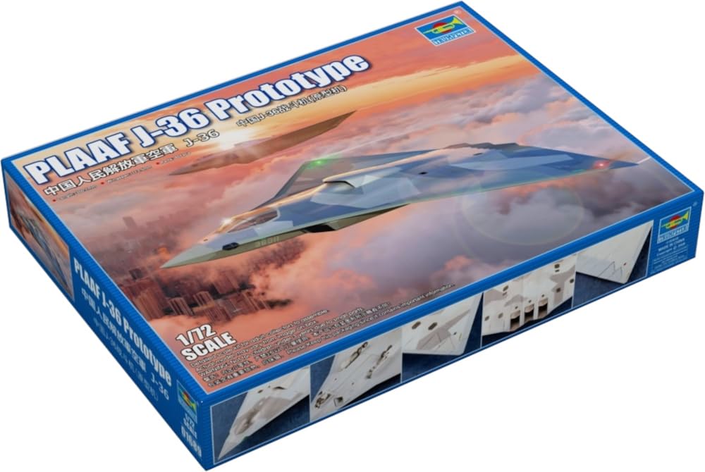 Trumpeter 01689 PLAAF Chengdu J-36 6th Gen Fighter 1:72 Model Kit