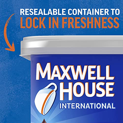 Maxwell House International French Vanilla Café-Style Decaf Sugar Free Light_Roast Beverage Mix, 4 Oz. Canister #TOP4