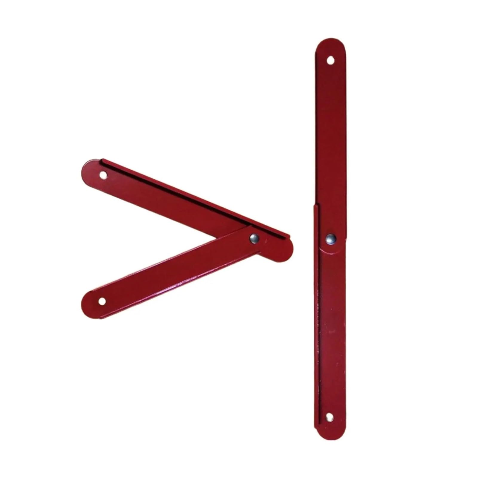 Zylven Red Attic Ladder Hinge 2Pcs Herringbone Ladder Rod Metal Connector Attachment Stepladders Tie Step Hinge Replacement For Home And Engineering Use(Red)