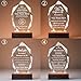 Personalized Crystal Trophy Award with Wood Base - Customized Engraved Text and Logo on Glass Plaque - Appreciation Gift for Employees,Coworker,Boss,Retirement Recognition,Thanks Gifts (Thank You)