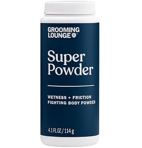 Grooming Lounge Super Powder - Defensa de olor, picazón y rozaduras para la ingle, el cuerpo y los pies - Control de fricción y exceso de sudor