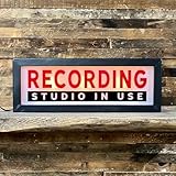 RGB LEDネオンボックスを録画し、リモコン付き壁掛けパルススタジオ警告マーク映画館図書館カフェファミリー会社デスク壁装飾USB給電