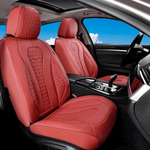 Image of Coverado Red Seat Covers, Car Seat Covers Front Seats, Driver Car Seat Cover, Waterproof Car Seat Covers, Car Seat Cushion, Front Auto Seat Covers, Car Seat Protector Universal Fit Most Cars
