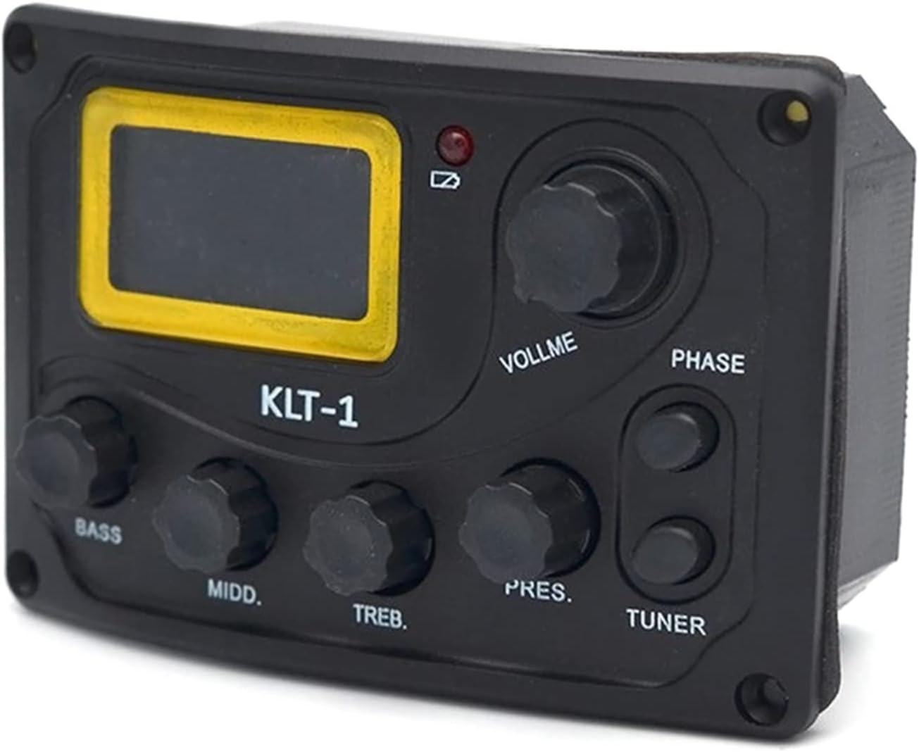 4 Bands Acoustic Guitar Piezo Pickup Kit EQ Preamp LCD Tuner Piezo Pickup Equalizer System