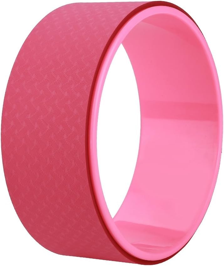 GOLD LEAF Yoga Wheel | Ideal for Stretching, Backbends, Exercise, Deep Tissue Massage & Back Pain Relief | Dharma Yoga Prop Wheel with Ultimate Comfort | 12-inch, (Assorted color)-image-11