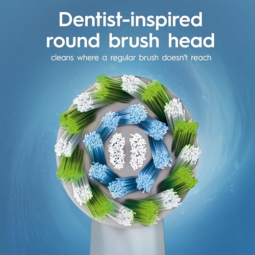 Oral-B Vitality Pro Electric Toothbrushes Adults, 1 Handle, 2 Oral B Electric Toothbrush Heads, 3 Brushing Modes Including Sensitive Plus, Rechargeable, 2 Pin UK Plug, Purple - Image 6