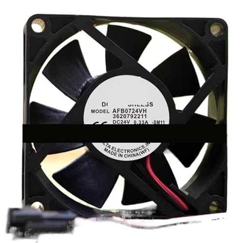 Delta AFB0724VH 7025 24V 0.33A 7CM �f���A���{�[����p�p�N�[���[�t�@�� 70x70x25mm(Brown)