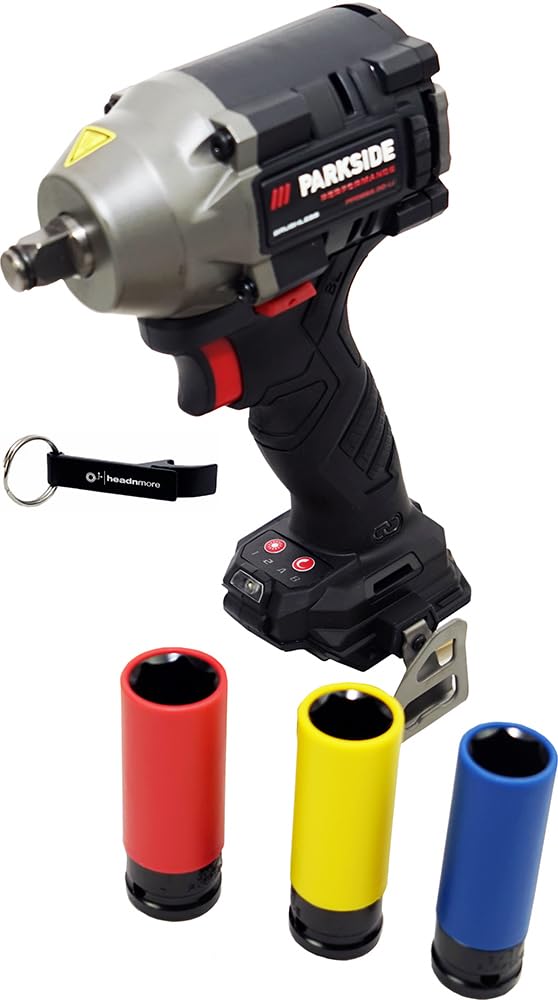 HEADNMORE® Parkside Performance PPDSSA 20 Destornillador de percusión con batería 20V 600Nm 1,26kg + llavero