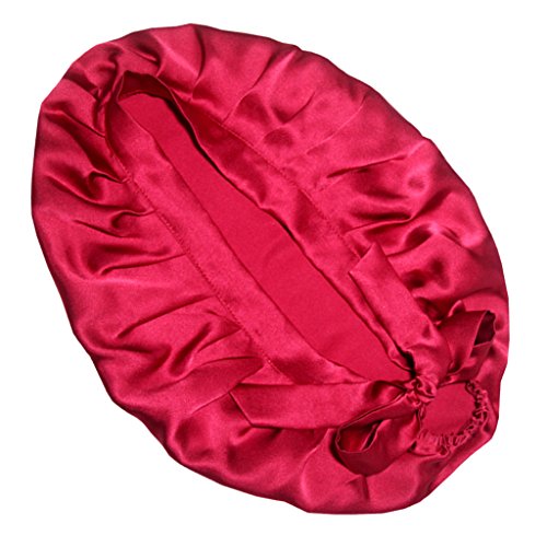Preisvergleich Produktbild Baoblaze Schlafmütze Nachtmütze Kopfbedeckung Seidenmütze für Damen - Rot