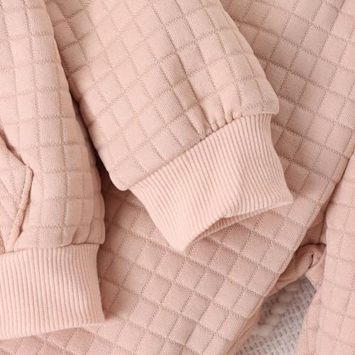 Kids Girls 2 Piece Outfit Long Sleeve Pullover Hooded Toddler Solid Sweatshirt & Sweatpants Sets Fall Winter Tracksuit4