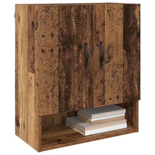 Armario de pared de madera para almacenamiento vertical en oficina y dormitorio 4