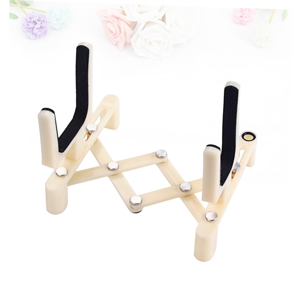 GOOHOCHY Foldable Violin Rack Stand Violin Portable Floor Stand Holder Sponge Pad