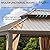 GAZEBEST 12' X 22' Hardtop Gazebo, Outdoor Galvanized Steel Double Roof Permanent Aluminum Frame Pavilion Pergola Canopy with Privacy Curtains for Garden, Patio, Backyard, Deck and Lawns