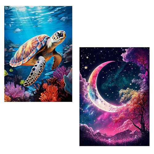 Sea Turtle Animal Diamond Painting Kits for Adults,Home Wall Decor Art